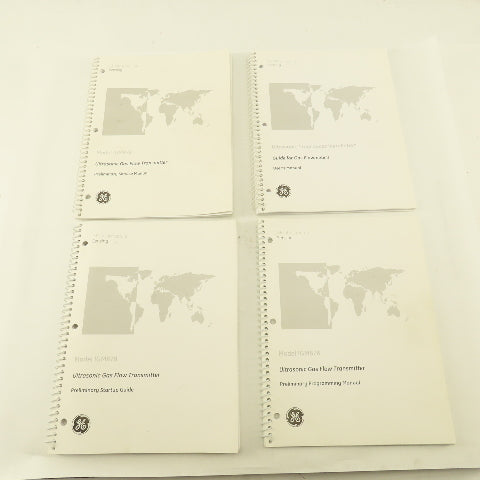 GE Model IGM878 Ultrasonic Gas Flow Meter Programming  Start Up Guides 5 Books