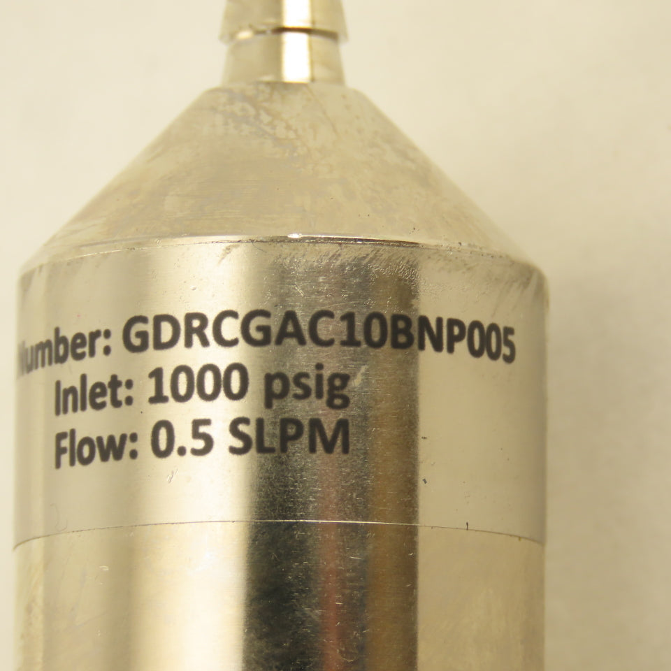 Argus Hazco GDRCGAC10BNP005 Precision Calibration Gas Pressure Control Valve