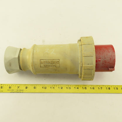 Arrow Hart AH4100P7W 100 AMP 3 Pole 4 Wire 3 Phase 480V Male Pin Plug & Sleeve