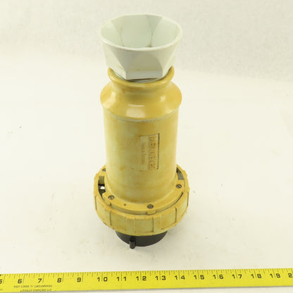 Arrow Hart AH4100P5W 100 AMP 3 Pole 4 Wire 3 Phase 600V Male Pin Plug & Sleeve