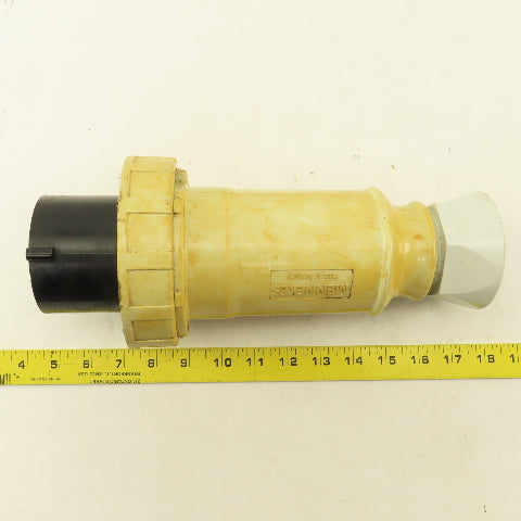 Arrow Hart AH4100P5W 100 AMP 3 Pole 4 Wire 3 Phase 600V Male Pin Plug & Sleeve