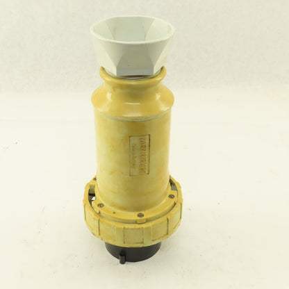 Arrow Hart AH4100P5W 100 AMP 3 Pole 4 Wire 3 Phase 600V Male Pin Plug & Sleeve