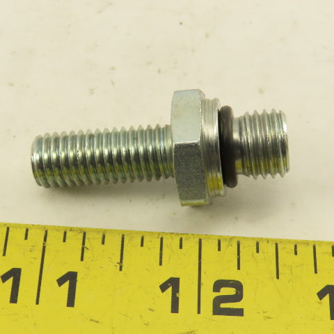 M10-1.5 x M12-1.5 Hex Shoulder Double Ended Stud Bolt 43.50mm OAL