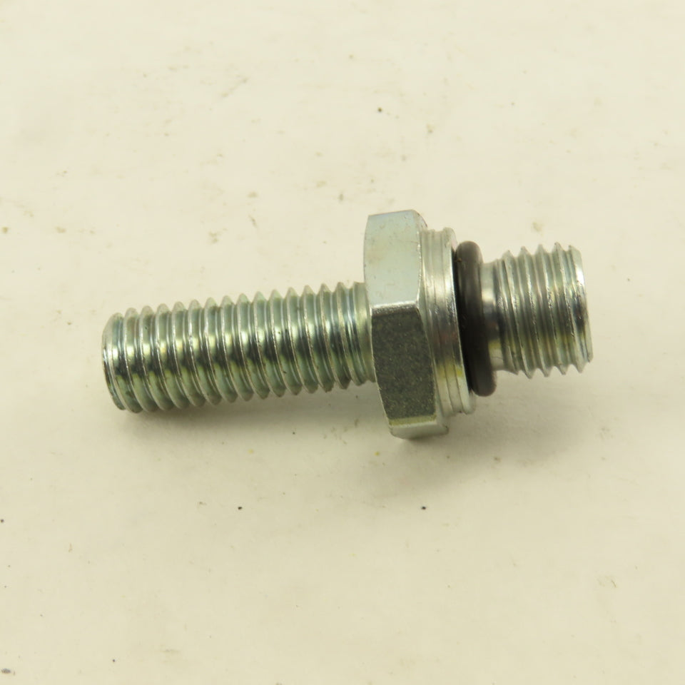 M10-1.5 x M12-1.5 Hex Shoulder Double Ended Stud Bolt 43.50mm OAL