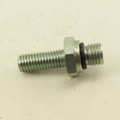 M10-1.5 x M12-1.5 Hex Shoulder Double Ended Stud Bolt 43.50mm OAL