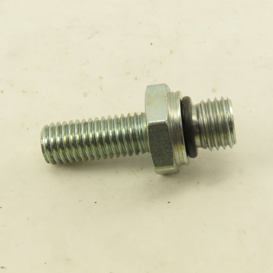 M10-1.5 x M12-1.5 Hex Shoulder Double Ended Stud Bolt 43.50mm OAL