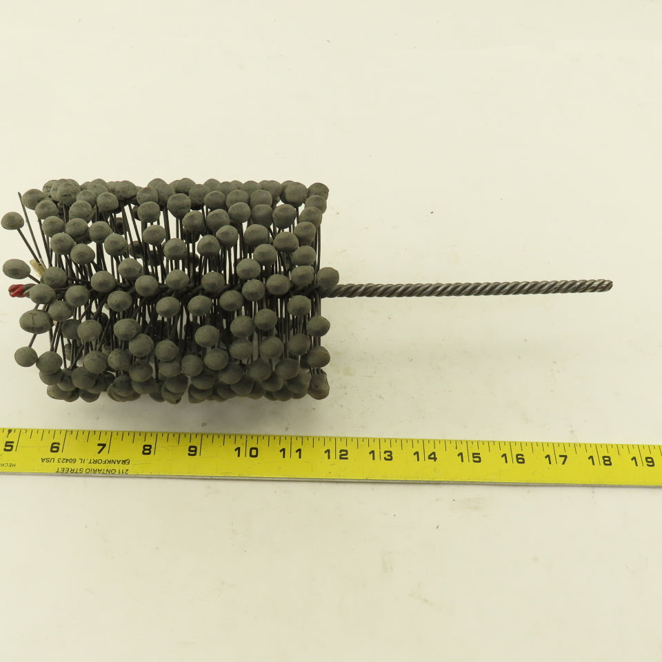 4" Bore Dia. Fine Grit Silicone Carbide Flexible Hone 6" Length 14" OAL