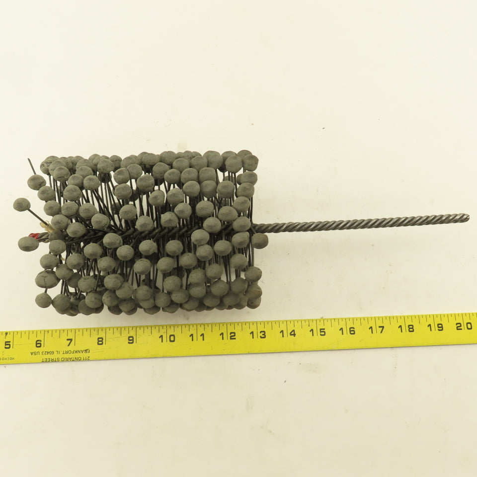 4" Bore Dia. Fine Grit Silicone Carbide Flexible Hone 6" Length 14" OAL