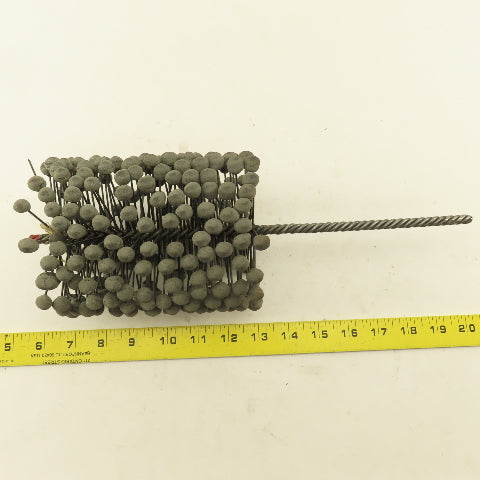 4" Bore Dia. Fine Grit Silicone Carbide Flexible Hone 6" Length 14" OAL