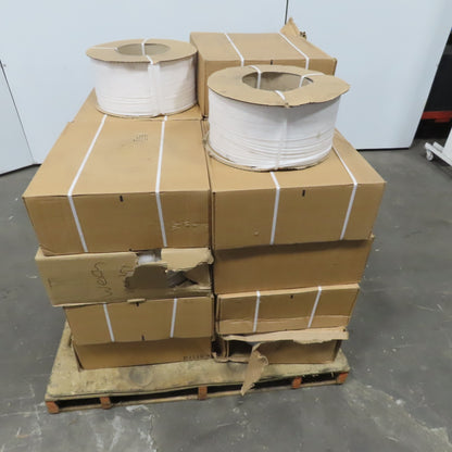 3/16" x 0.0210 T Poly Thermal Package Box Banding Strap 8" x 8" Core Lot Of 18