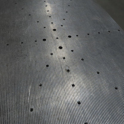 36-3/8" x 62-1/4" Steel Plate 4" Thick Shallow Grooves
