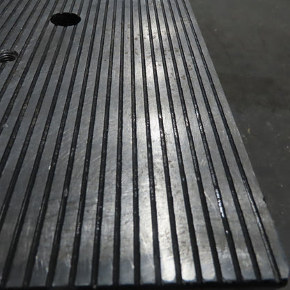 36-3/8" x 62-1/4" Steel Plate 4" Thick Shallow Grooves