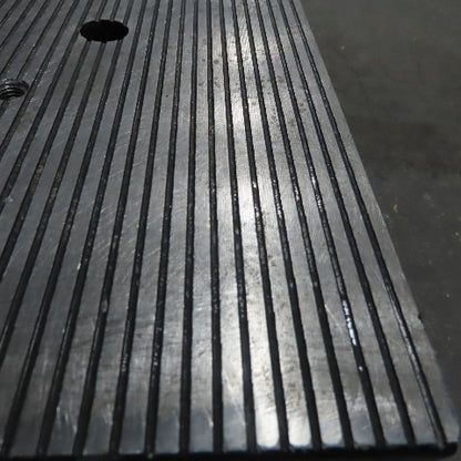 36-3/8" x 62-1/4" Steel Plate 4" Thick Shallow Grooves