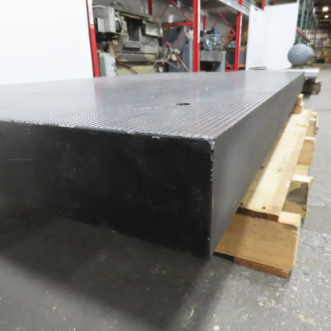 36-3/8" x 62-1/4" Steel Plate 4" Thick Shallow Grooves