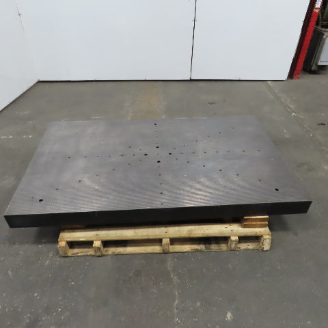36-3/8" x 62-1/4" Steel Plate 4" Thick Shallow Grooves