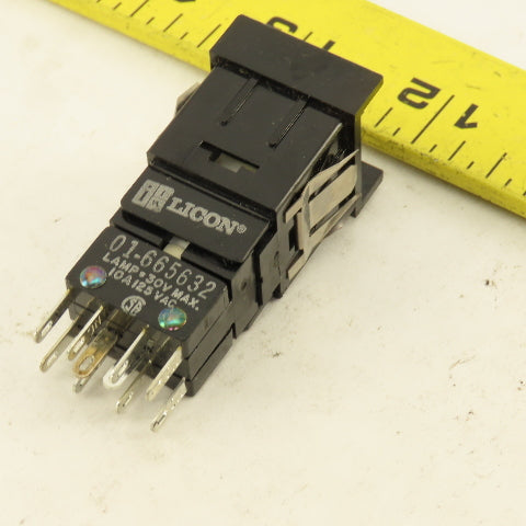 Licon 01-665632 30V Lamp 125/250VAC Switch Assembly