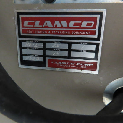 Clamco 110-20 115V Semiautomatic Conveyor Heat Shrink L-Bar Sealer 15" x 20"