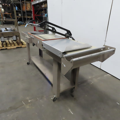 Clamco 110-20 115V Semiautomatic Conveyor Heat Shrink L-Bar Sealer 15" x 20"