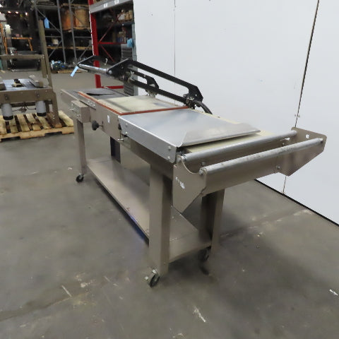 Clamco 110-20 115V Semiautomatic Conveyor Heat Shrink L-Bar Sealer 15" x 20"