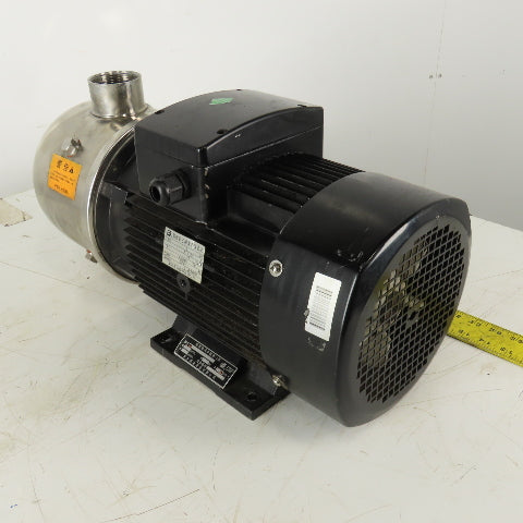 CNP CHL16-20LSLSR Stainless Steel Horizontal Multistage Centrifugal Pump 480V