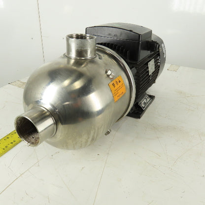 CNP CHL16-20LSLSR Stainless Steel Horizontal Multistage Centrifugal Pump 480V