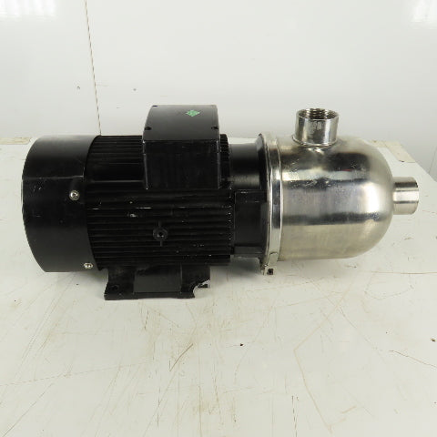 CNP CHL16-20LSLSR Stainless Steel Horizontal Multistage Centrifugal Pump 480V