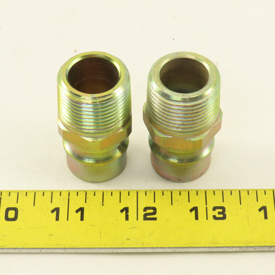 PHN-12 Hydraulic Quick Connect Hose Coupling Male Plug  Steel 3/4" NPT Lot of 2