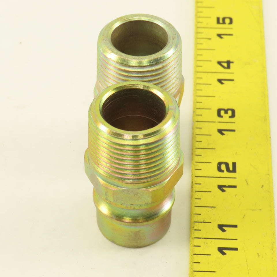 PHN-12 Hydraulic Quick Connect Hose Coupling Male Plug  Steel 3/4" NPT Lot of 2
