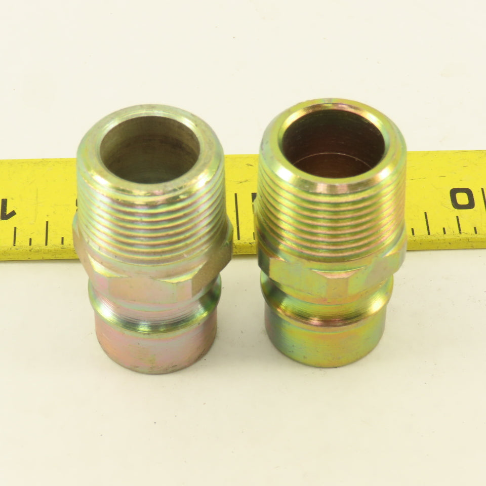 PHN-12 Hydraulic Quick Connect Hose Coupling Male Plug  Steel 3/4" NPT Lot of 2
