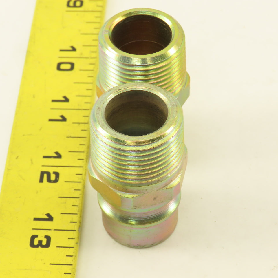PHN-12 Hydraulic Quick Connect Hose Coupling Male Plug  Steel 3/4" NPT Lot of 2