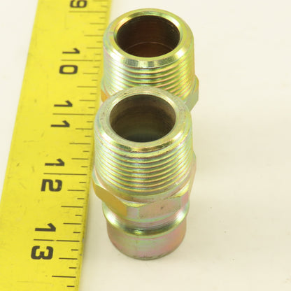 PHN-12 Hydraulic Quick Connect Hose Coupling Male Plug  Steel 3/4" NPT Lot of 2