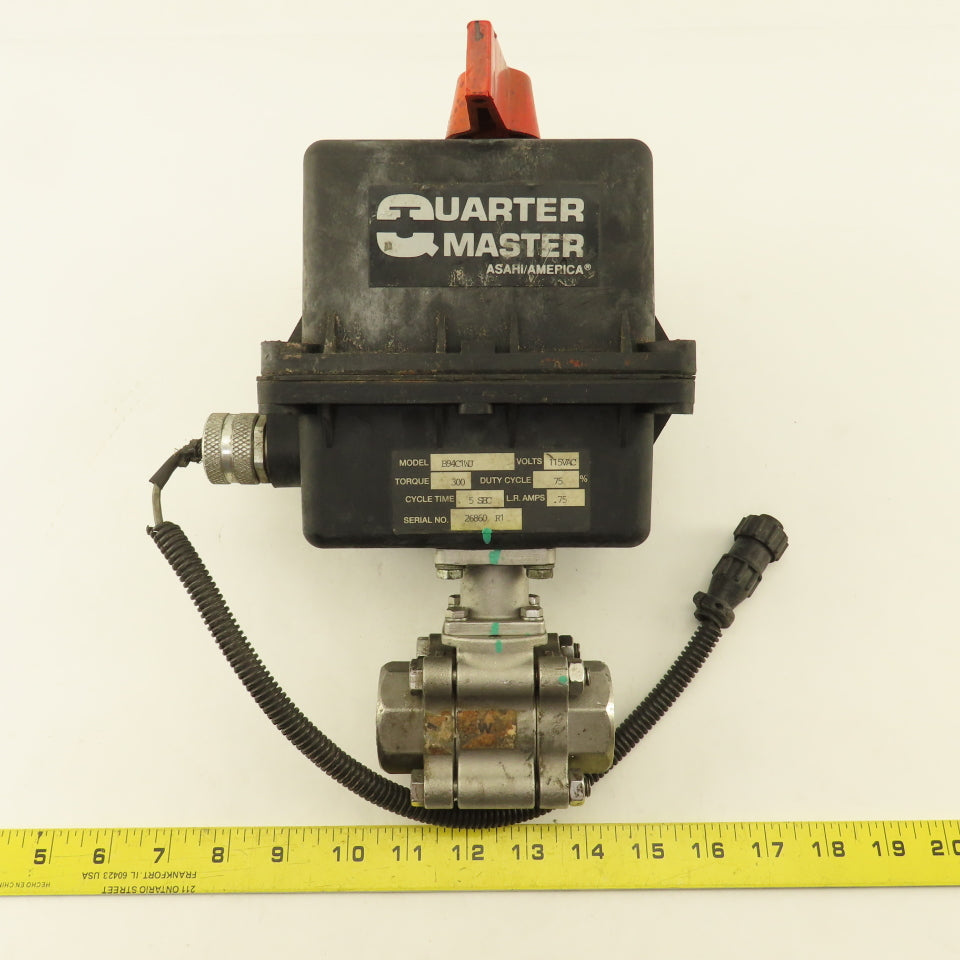 Quarter Master B94C1WJ 115V Stainless Steel Ball Valve Actuator 1" Parts/Repairs