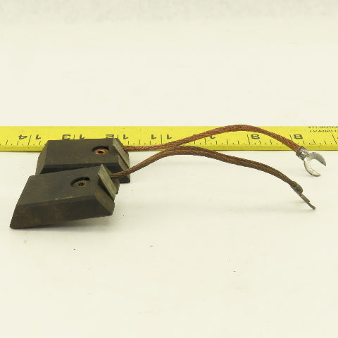Graphite Motor Brush 1-1/4" Wide x 2" x 1/2" Thick Lot Of 2