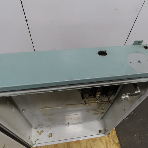 Hammond 1418 S8 Electrical Enclosure 48x36x8" W/Back Plate & Fusible Disconnect