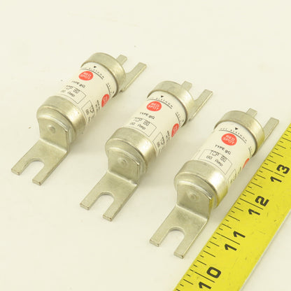 GEC Alsthom TCP80 Red Spot 80 Amp 40kA 350V DC Type gG Fuse Lot Of 3