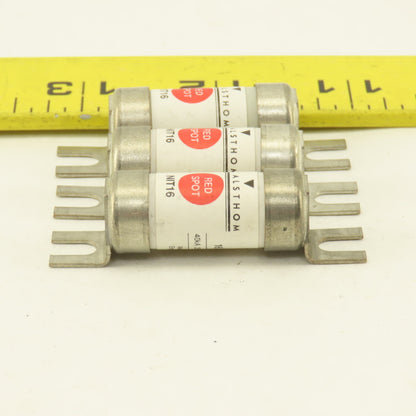 GEC Alsthom NIT16 Red Spot 16 Amp 40kA 250V DC Type gG Fuse Lot Of 3