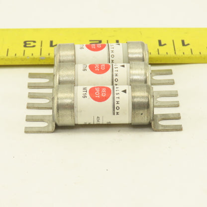 GEC Alsthom NIT16 Red Spot 16 Amp 40kA 250V DC Type gG Fuse Lot Of 3