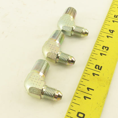 Eaton 2024-4-4 1/4" NPT Male x 7/16" JIC Male 90° Elbow Steel Lot Of 3