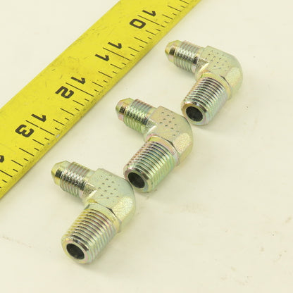 Eaton 2024-4-4 1/4" NPT Male x 7/16" JIC Male 90° Elbow Steel Lot Of 3