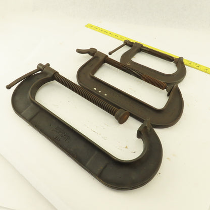 Drop Forged Steel  10" 8" &  5"  C-Clamp Tool Lot of 3