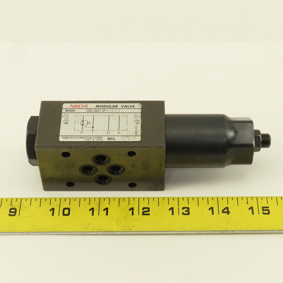 NACHI OG-G01-P2-E21 Hydraulic Pressure Reducing Modular Valve
