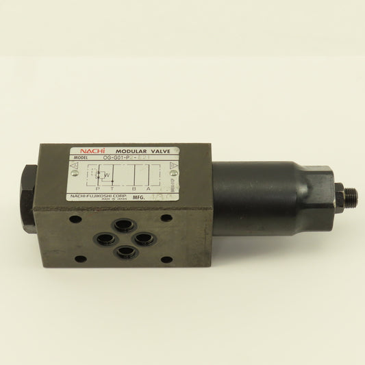 NACHI OG-G01-P2-E21 Hydraulic Pressure Reducing Modular Valve