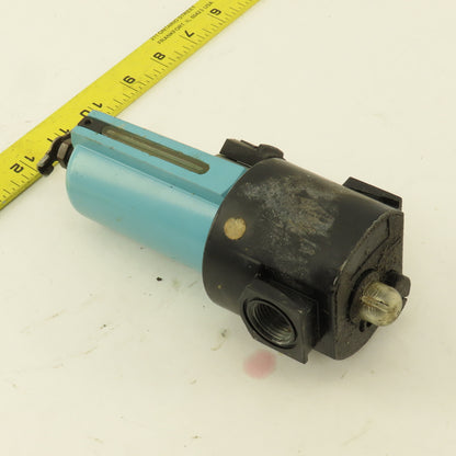 1/2" Compressed Air Lubricator Metal Bowl Manual Drain