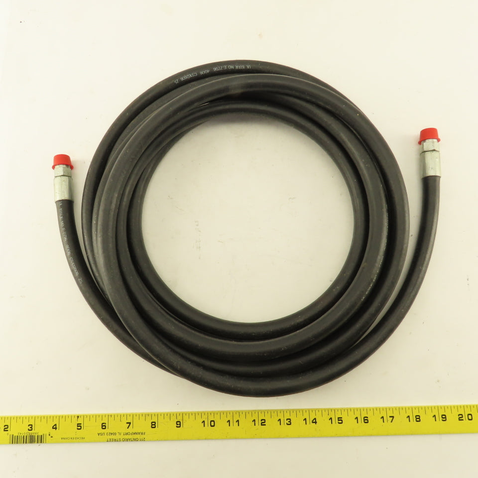 Gates LP350 3/8" LP Gas Hose G3/8 Male Non Swivel Fittings 20'