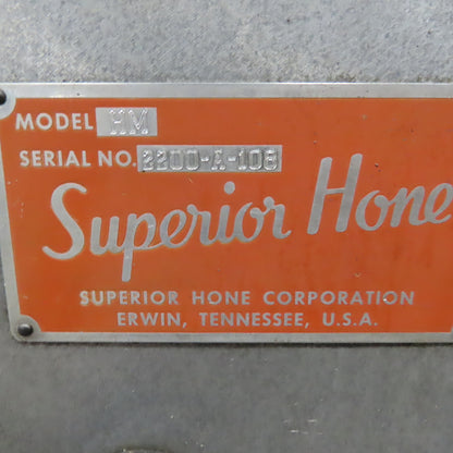 Superior Hone Model HM Horizontal Honing Machine W/Some Tooling 460V 3ph