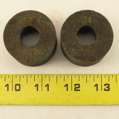 A54 M5VBE Grinding Stone 1-11/16" OD x 1-1/4" Wide 5/8" Arbor Bore Lot Of 2