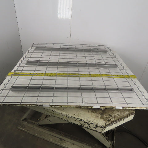 42" x 46" Double Waterfall Wire Decks Pallet Racking Shelf 2,500 lbs Cap NEW
