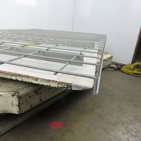 42" x 58" Double Waterfall Wire Decks Pallet Racking Shelf 2,500 lbs Cap NEW