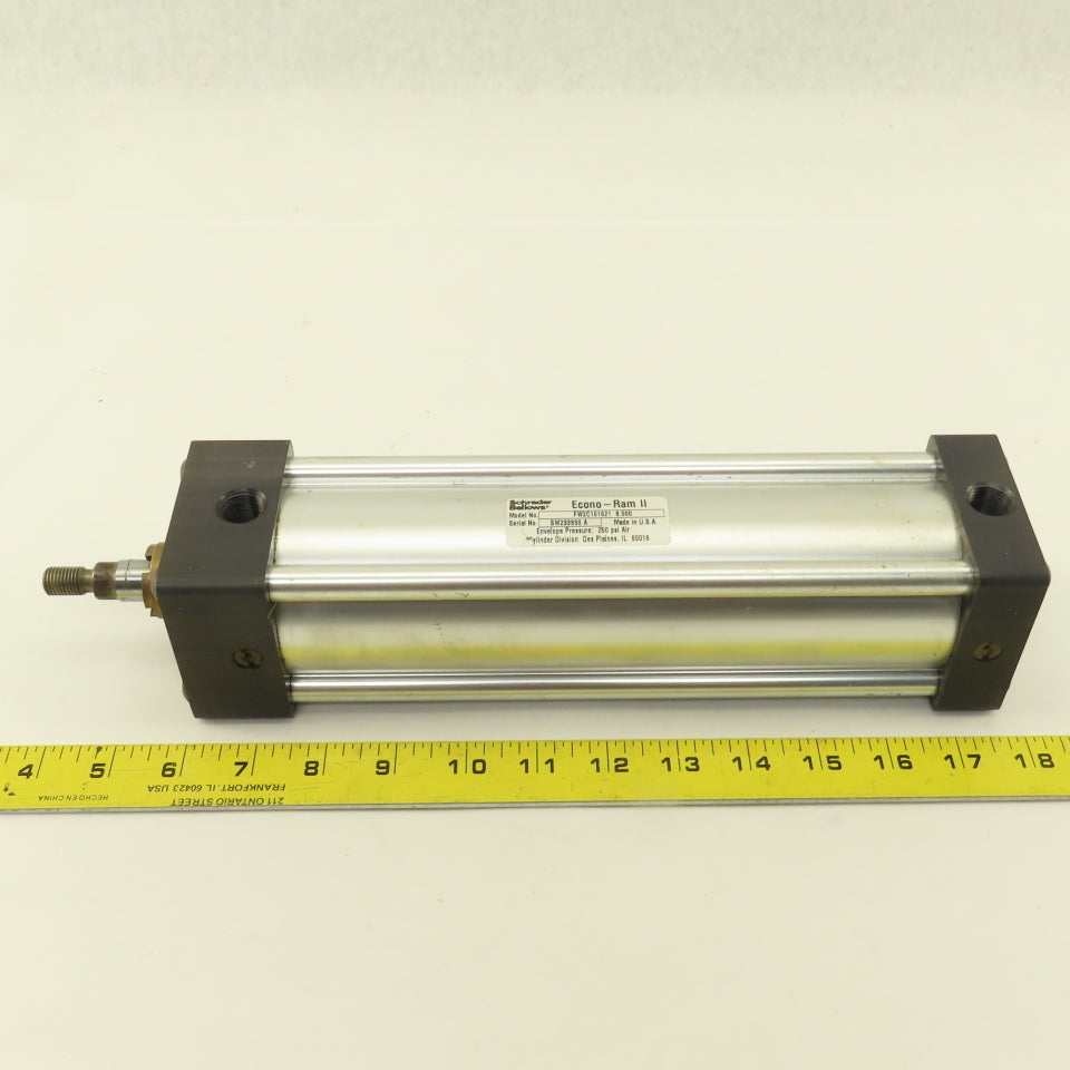 Parker Schrader Bellows FW2C101621 2-1/2" Bore 8" Stroke Air Cylinder 250 PSI