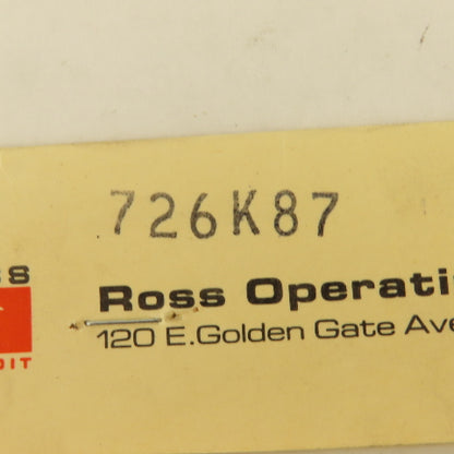 Ross 722K87 Pneumatic Valve Body Service Kit 726K87 NOS